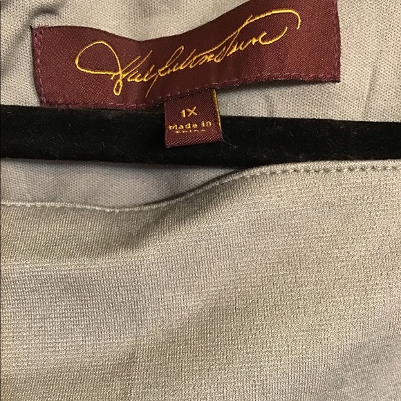 NWT PLUS SIZE Grey Hal Rubenstein Sheath Dress - Picture 2 of 5